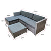 Rattan Garden Furniture Set Seater Wicker Patio Lounge Sofa Chair Table Cushion