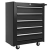 5-Drawer Tool Chest Steel Lockable Tool Storage Cabinet with Wheels