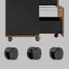 VASAGLE File Cabinet 2 Drawers Rolling Office Filing Cabinet + Wheels OFC040B01