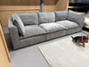 Dusk Boston 3 Seater Sofa In Grey Fabric RRP £999
