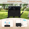 Heavy Duty Rolling Storage Trolley with Storage Racks & Wheels-Black