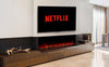 Clarendon Borderless Glass Fire - 60'' - Black
