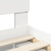 Bed Frame with Headboard White 150 x 200 cm Solid Pine Wood