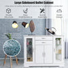 Kitchen Buffet Server Sideboard Wooden Storage Cupboard Cabinet-White