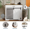 Dog Crate Furniture 2-in-1 Dog Cage Storage Side Table with Drawer for S/M Dogs