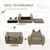Kids Sofa Chair Toddler Armchair for Bedroom Playroom Brown