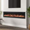 40/50/60/70/80/100inch Insert/Wall Mounted LED Fireplace Electric Inset Fire