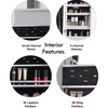 Full Length Tilting Mirror Jewellery Cabinet with Storage & LED Lights, Beautify