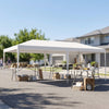 6m x 3m Garden Gazebo Marquee Canopy Party Tent Canopy Patio White