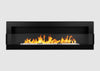 BIOFIREPLACE 1200X400 black structural with glass