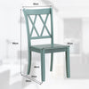 Set of 2 Dining Chairs Wooden Kitchen Side Chair Armless Chairs W/Ergonomic Back