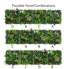 Artificial Green Living Wall Hedge Plant Panels Combo of 4x 50cmx50cm - CARNIVAL