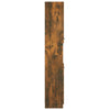 ShCuShan Bathroom Cabinet Smoked Oak 32x34x188.5 Engineered W3L5