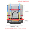 55 INCH KIDS TRAMPOLINE & SAFETY NET STEEL FRAME JUMP EXERCISE CHILD OUTDOOR TOY