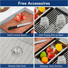 30/33inch Apron Front Sink Single Bowl Kitchen Sink 16 Gauge Stainless Steel