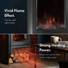 Electric Stove Heater 2000W Indoor Fireplace Log/Wood Burner LED Flame