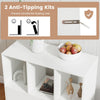 3-Tier Bookshelf Modern Book Shelf with Cabinet