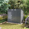 6x4ft Outdoor Storage Garden Sheds Sloped Roof Tool Utility House W/ Door & Vent