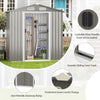 6 X 4 Feet Outdoor Metal Storage Shed with Ventilation Sliding Doors