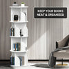 4-Layer 360° Rotating Bookshelf Bookcase Display Floor Standing Storage Rack