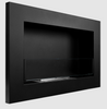 Bio fireplace 650x400 Slim Black with glass