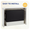 Endeavour Fires Duggleby Electric Fireplace in an Off White MDF Fire Suite
