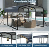 4.4 x 3m/10 x 15FT Carport Heavy Duty Galvanized Steel Car Shelter