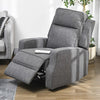 Electric Armchair, Fabric Recliner Chair with USB Port, Charcoal Grey