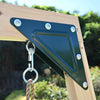 Garden Wooden Outdoor Playset Swing Set with Slide, Climbing Ladder, Telescope