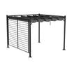 3 x 2.8m Pergola with Retractable Roof & Hollow Shade Garden Canopy Patio Gazebo