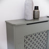White Radiator Cover MDF Small Large Modern Wood Slat Grill Cabinet Furniture