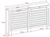 Radiator Cover Cabinet Modern MDF Wood Grey White Anthracite Small Medium Large