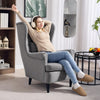 Wingback Chair, Modern Accent Chair for Living Room Bedroom, Grey