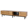 Modern 175cm TV Stand Unit with LED Lights & 3 Storage Cabinets for up to 70" TV