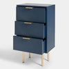 OHS Ribbed Bedside Table Cabinet 3/4/5/6 Draw Nightstand Side Board