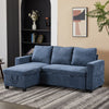 Reversible Sleeper Sectional Sofa Bed with Storage Pull-Out L Shape Chaise Couch