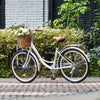 VIRIBUS 24/26Inch Ladies Women Beach Cruiser Bike Bicycle w/ Basket Comfort Ride