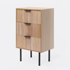 OHS Ribbed Bedside Table Cabinet 3/4/5/6 Draw Nightstand Side Board