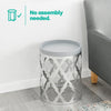 Round Coffee Side Table End Sofa Living Room Wooden Metal Bedside Furniture Tea