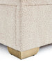 New Dakota Boucle End Lift Up Storage Ottoman Double Bed Frame Natural