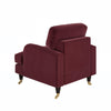 Burgundy Velvet Armchair - Payton SOF218