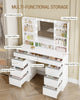 Dressing Table With Led Mirror Drawers Set Makeup Desk Vanity Table Lights Searc