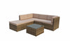 Signature Weave Stella Garden Brown Outdoor Modular Corner Sofa Set RRP £899
