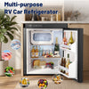 65L Built-In Refrigerator, Dual-Zone Compressor Fridge & Freezer Suitable for RV