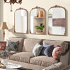 Arched Vintage Mirror Dramatic Arched Mirror 90 cm x 61 cm-Gold