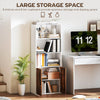 5-Tier Bookcase, Tall Bookshelf w/ Adjustable Shelf, Refurbished