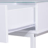 Dressing Table with 2 Drawers and LED Light Strip Hollywood Makeup Vanity Desk