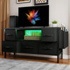 VASAGLE TV Stand Cabinet Storage Table TV Console Unit with Shelves Living Room