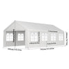 4x8M Heavy Duty Gazebo Marquee Pop UP Waterproof Garden BBQ Party Tent Sidewalls