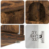 Cat House Smoked Oak 85 x 55 x 50.5 cm Engineered Wood